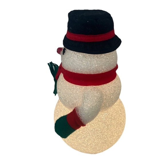 Light Up Snowman Melted Plastic Popcorn‎ Christmas Holiday Decoration - Picture 4 of 9